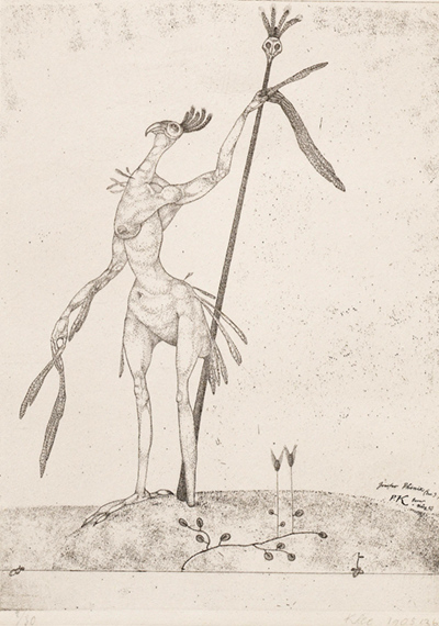 Figura 57. Aged Phoenix (Invention 9), de Paul Klee (1905), Museo Guggenheim de Nueva York.