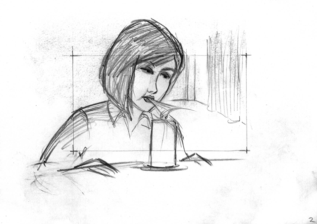 Figura 22. Storyboard realizado de manera tradicional a lápiz (2007).